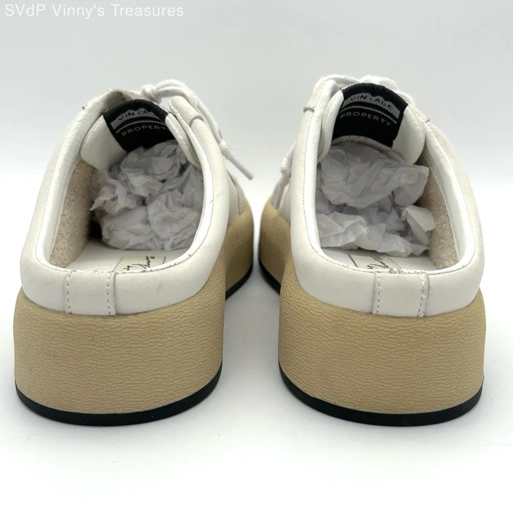 Y2K Vintage Havana Val White Multi Platform Sneakers Black Star Women's Size 7.5